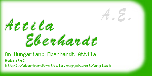 attila eberhardt business card